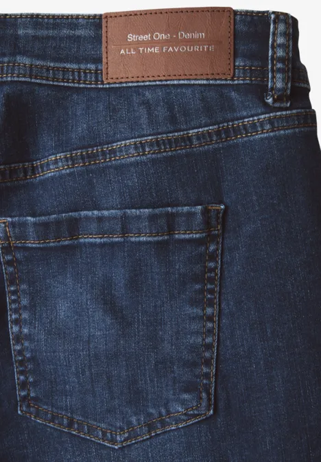 Jeans im Casual Fit Dark Blue Wash
