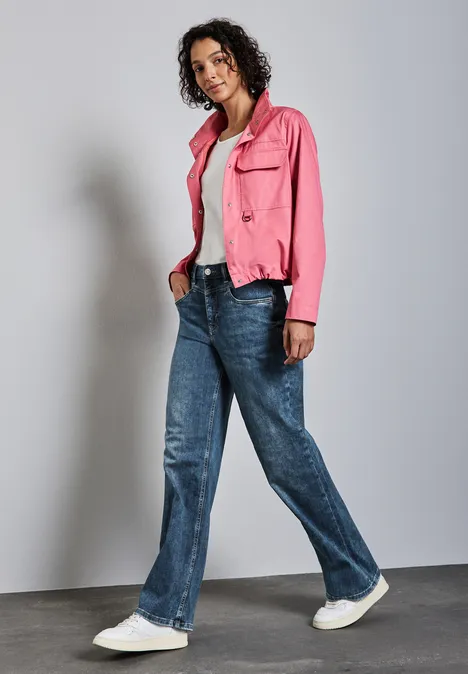 Wide Leg Jeans Mid Blue Random
