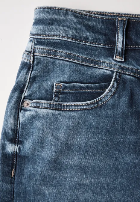 Wide Leg Jeans Mid Blue Random