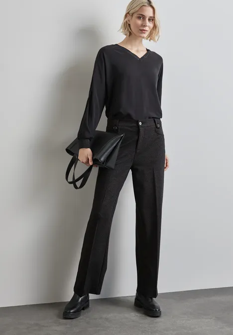 Straight Leg Hose Black