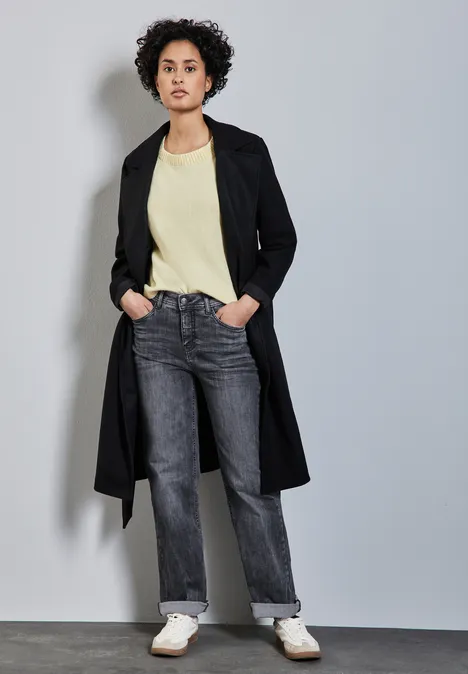 Straight Leg Jeans Grey Wash