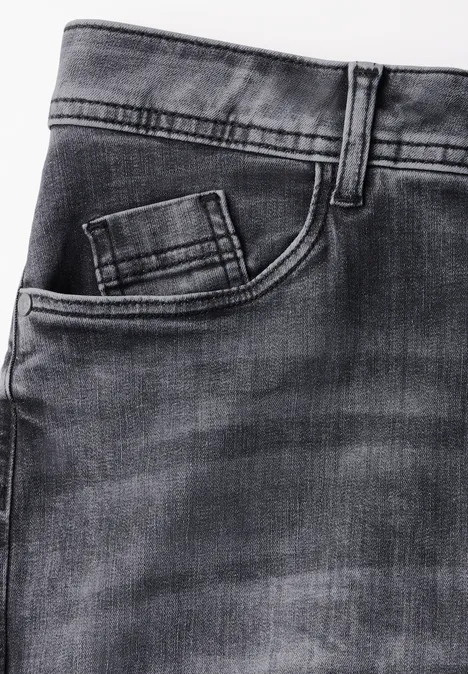 Straight Leg Jeans Grey Wash