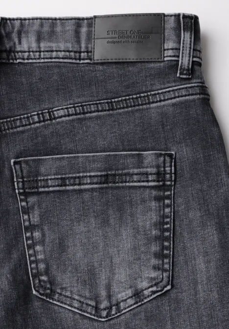 Straight Leg Jeans Grey Wash