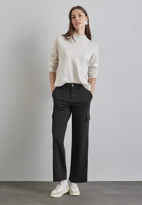 Straight Leg Cargo Hose Black