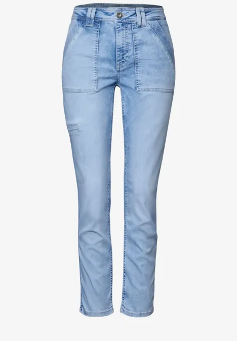 Jeans im Cargo-Look Ultra Bleach Random Washed Jeans im Cargo-Look Ultra Bleach Random Washed
