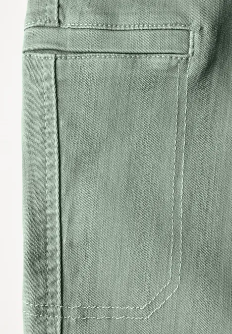 Jeans im Cargo-Look Olive Washed