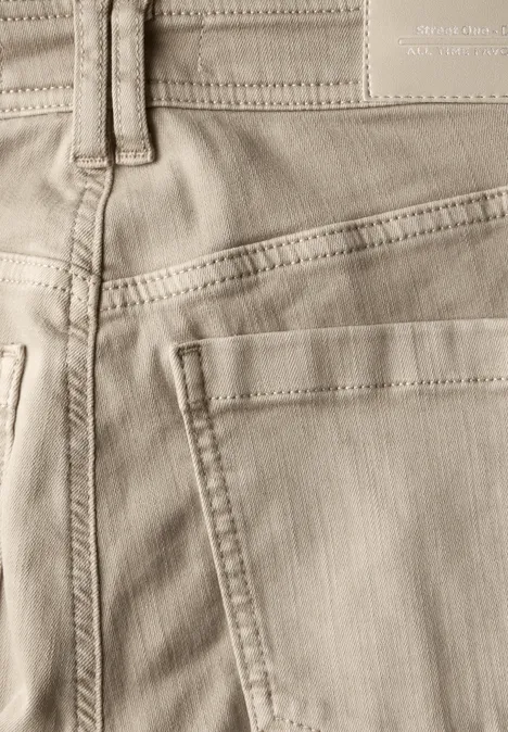 Jeans im Cargo-Look Beige Washed