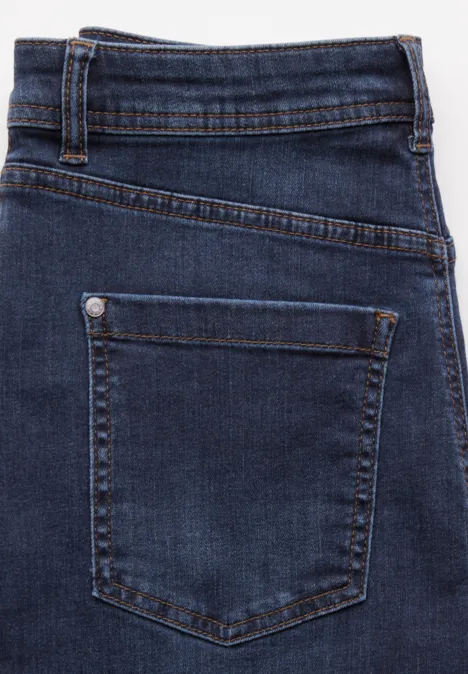 Wide Leg Jeans Dark Blue Soft wash