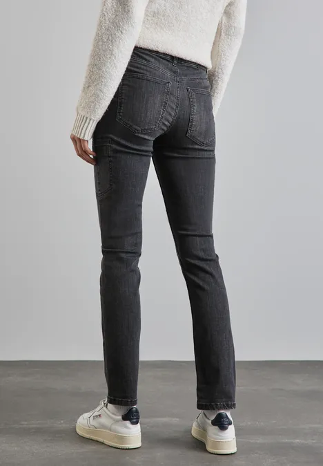 Jeans im Cargo-Look Black washed