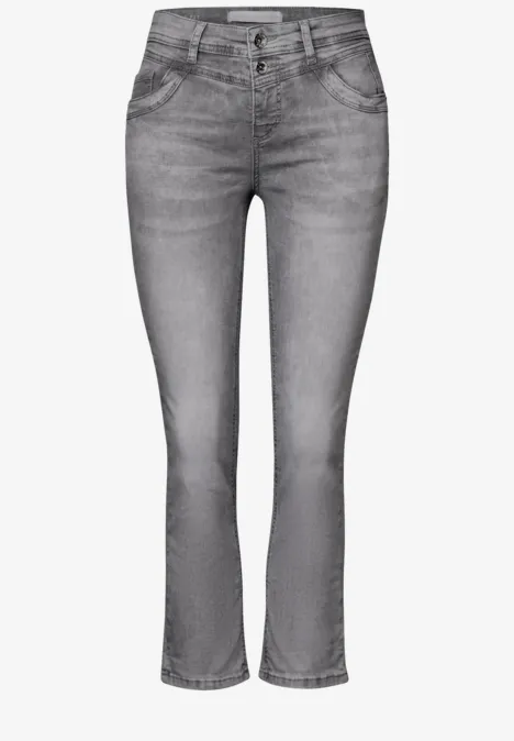 7/8-Jeans im Casual Fit Light Grey Random