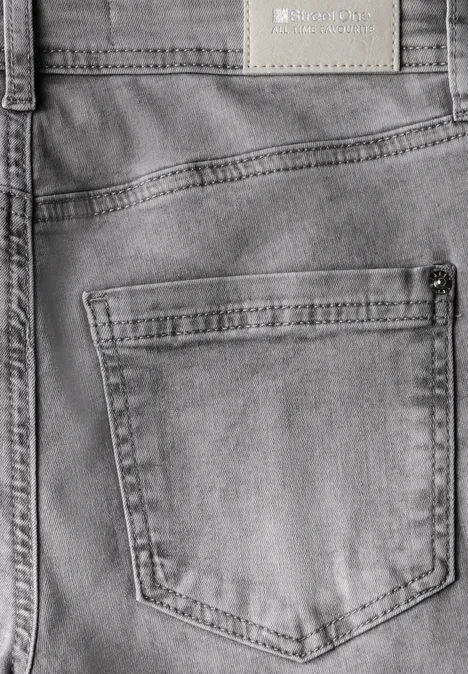 7/8-Jeans im Casual Fit Light Grey Random