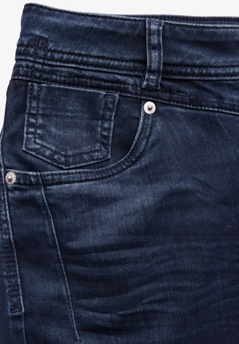 Mom Jeans Blue Black wash