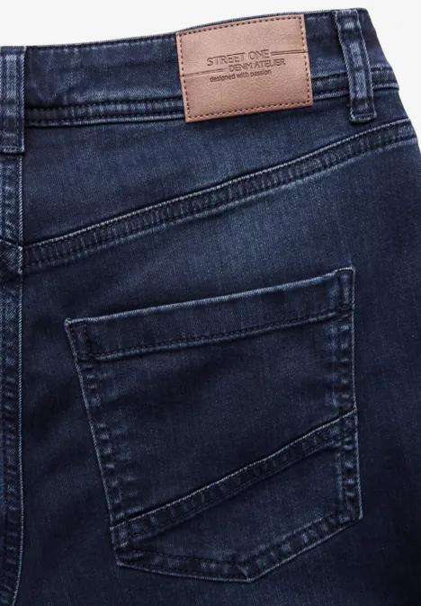 Mom Jeans Blue Black wash
