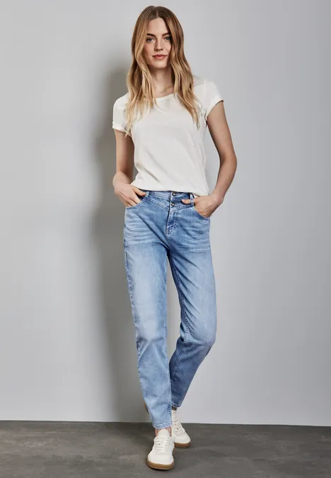 Jeans im Loose Fit Light blue washed