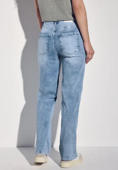 Wide Leg Jeans Super Bleach washed