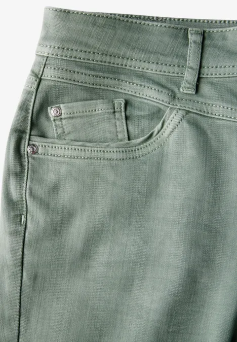 Slim Fit Jeans Olive Washed