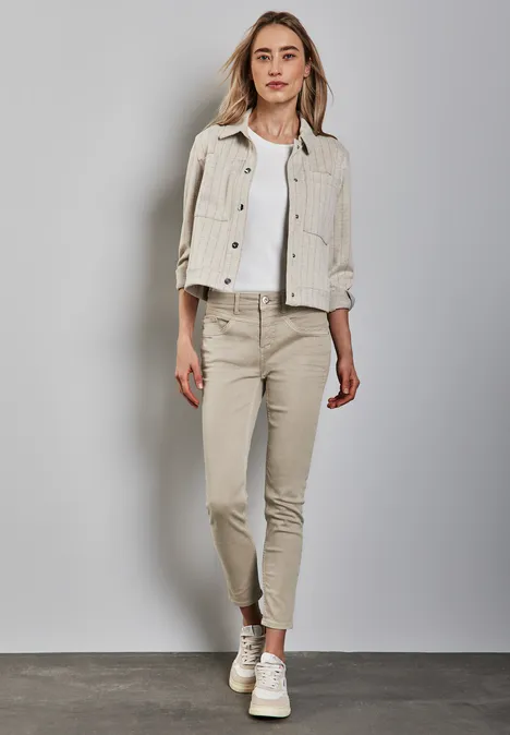 Slim Fit Jeans Beige Washed Slim Fit Jeans Beige Washed