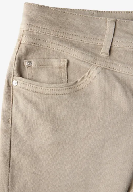 Slim Fit Jeans Beige Washed Slim Fit Jeans Beige Washed