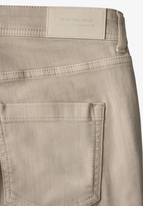 Slim Fit Jeans Beige Washed Slim Fit Jeans Beige Washed