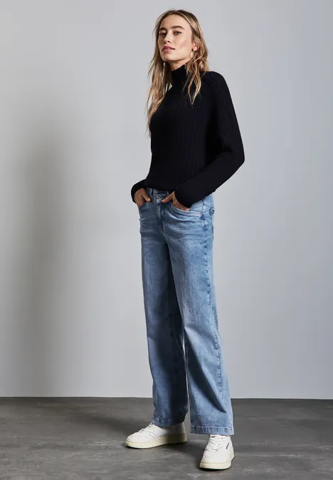 Wide Leg Jeans Light blue washed
