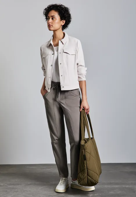 Hose im Loose Fit ashen maple beige
