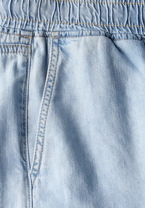Wide Leg Jeans Light Blue clean