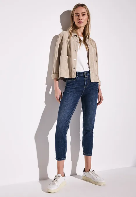 7/8-Jeans im Slim Fit Dark Blue washed