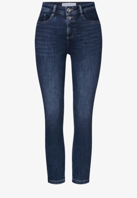 7/8-Jeans im Slim Fit Dark Blue washed