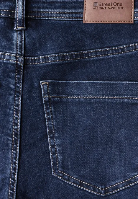 7/8-Jeans im Slim Fit Dark Blue washed