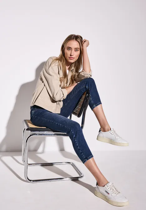 7/8-Jeans im Slim Fit Dark Blue washed