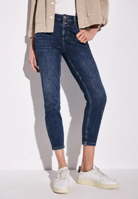 7/8-Jeans im Slim Fit Dark Blue washed
