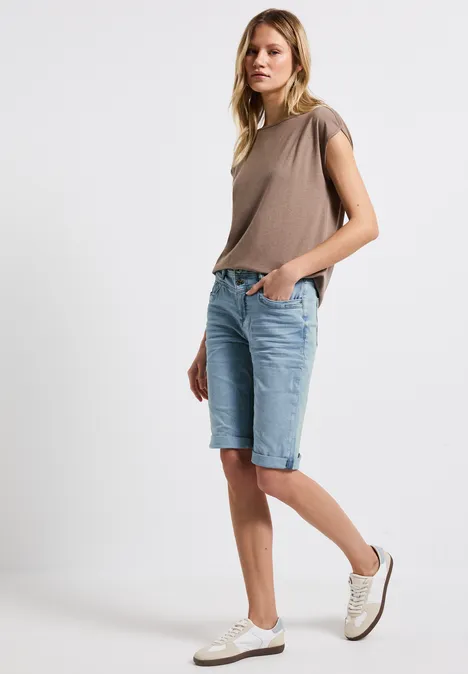 Jeans bermuda bleaché Ultra Bleach Random Washed