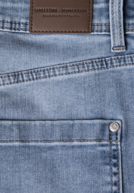 Jeans avec détail de boutons light blue washed