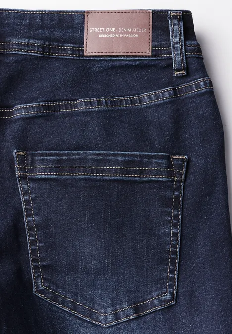 Wide Leg Jeans Deep blue washed