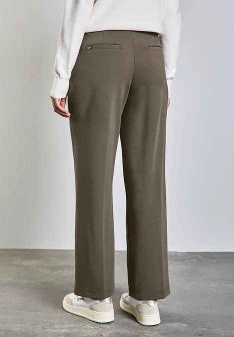 Pantalon droit muddy brown