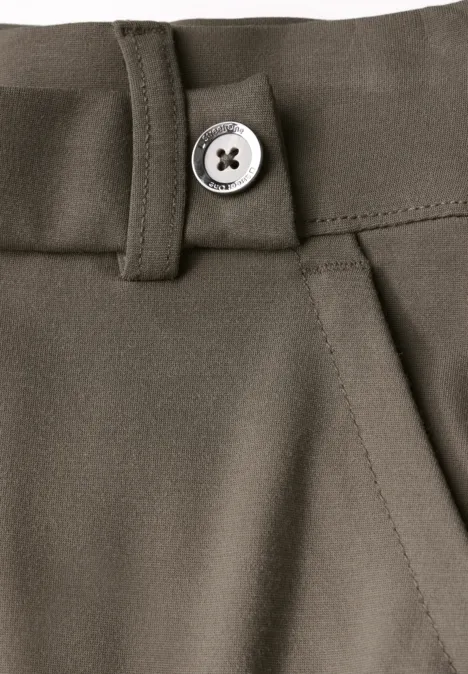 Pantalon droit muddy brown