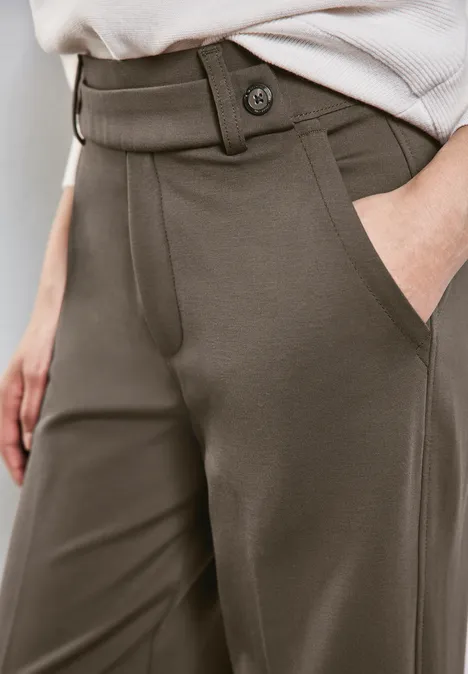 Pantalon droit muddy brown
