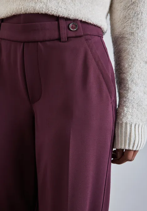Straight Leg Hose mulberry red