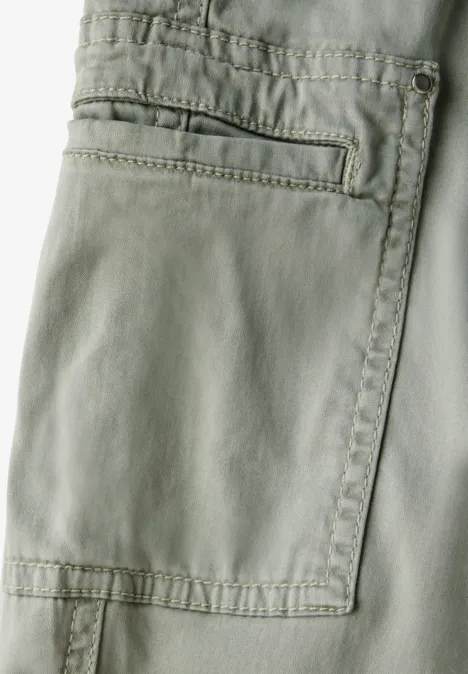 Pantalon cargo pastel green