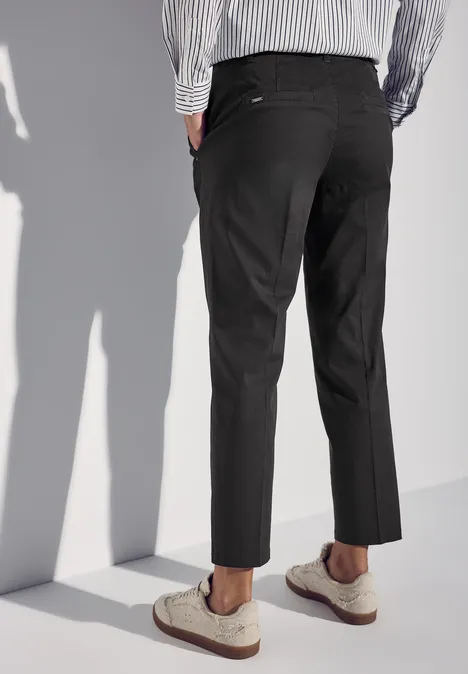 Chino en sergé doux granite grey