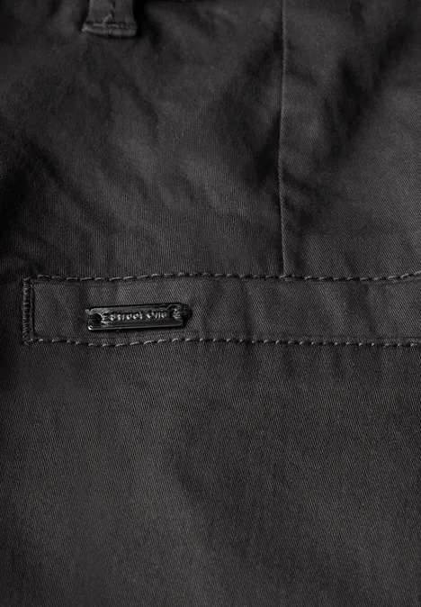 Chino en sergé doux granite grey