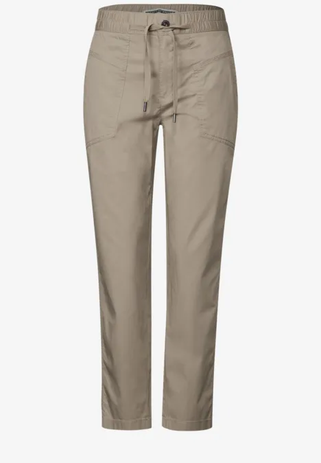 Cargo look broek buff grey