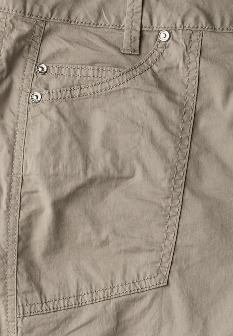 Bermuda avec turn-up buff grey