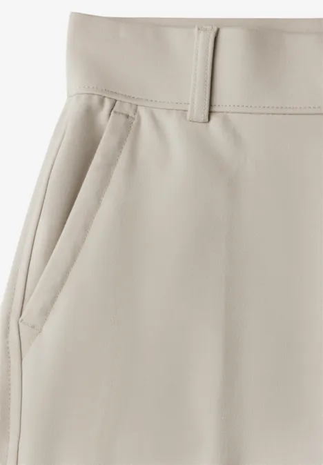 Pantalon droit stone beige