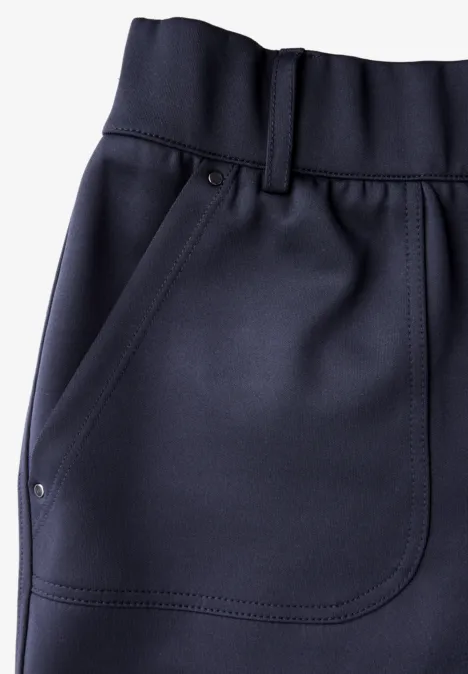 Pantalon cargo en sergé de jersey deep blue