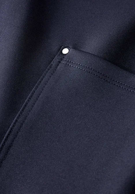 Pantalon cargo en sergé de jersey deep blue