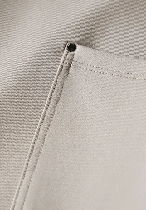 Pantalon cargo en sergé de jersey stone beige
