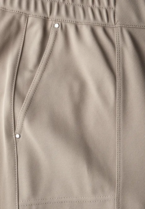 Pantalon en sergé Straight Legs buff grey