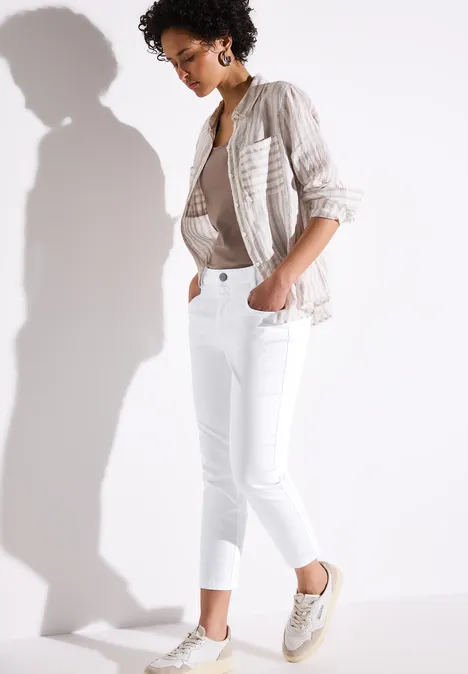 7/8-Satinhose White