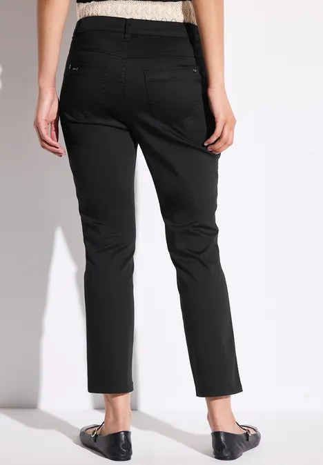 7/8-Satinhose Black